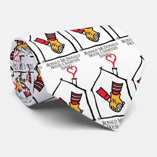 Hände Ronald McDonald Krawatte (Gerollt)