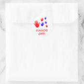 Hände Runder Aufkleber (Tasche)