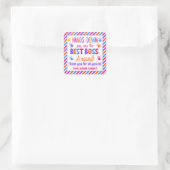 Hände runter sind der beste Boss Quadratischer Aufkleber (Tasche)