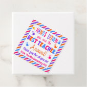 Hände runter sind der beste Lehrer Geschenkanhänger (Beispiel)