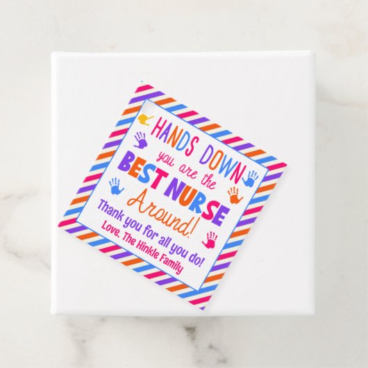 Hände runter sind die beste Krankenschwester Geschenkanhänger (Beispiel)