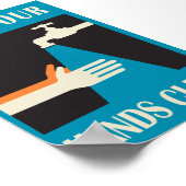 Hände sauber behalten poster (Ecke)