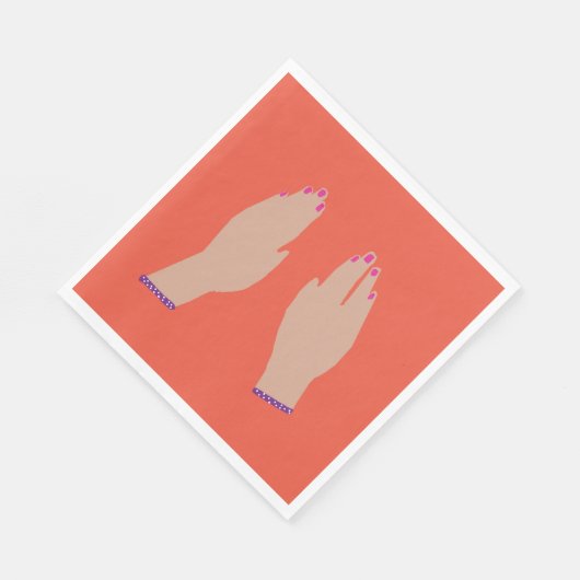 Hände Serviette (Ecke)