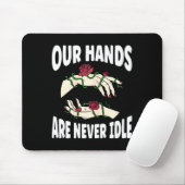Hände sind nie ein Idle American Sign Language Asl Mousepad (Mit Mouse)
