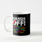 Hände spielen Protest der Sozialversicherung Kaffeetasse (Links)