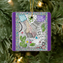 Hände über Herz-Ornament