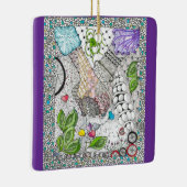 Hände über Herz-Ornament Keramikornament (Rechts)