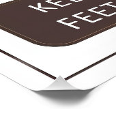 Hände und Füße zu deinem selbst-Poster behalten Poster (Ecke)