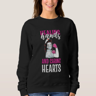 Hände und Gekümmert Herzen Pädiatrische Krankenpfl Sweatshirt