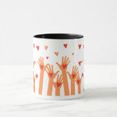 Hände und Herzen Tasse (Zentrum)
