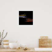 Hände und Runden 049 Poster (Küche)