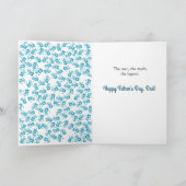 Hände unten Bester Vater je Vatertag Karte (Innenseite)