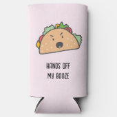 Hände vom wütenden Taco individuell anpassbar Selters Dosenkühler (Vorderseite)