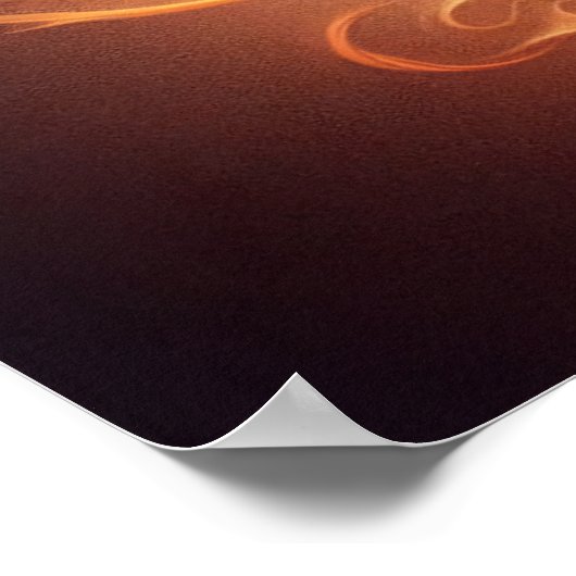 Hände von Feuer und Eis Poster (Ecke)