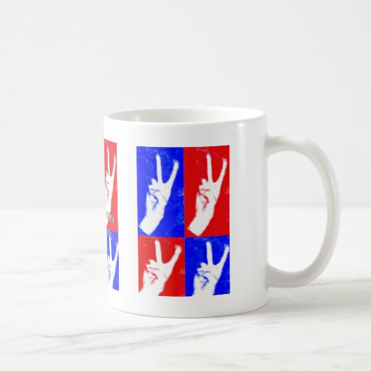 Hände von Frieden-Leihen Ihr Kaffeetasse (Rechts)