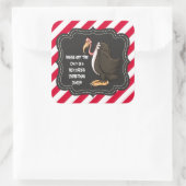 Hände von Old Buzzards Weihnachtscreme Quadratischer Aufkleber (Tasche)