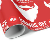 Hände von santa Bart Grafik Weihnachtsverpackung Geschenkpapier (Rolleneckpunkt)