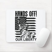 Hände von unserem Freiheitszeichen Mousepad (Mit Mouse)