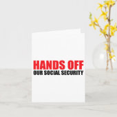 Hände von unserer Sozialversicherung schützen unse Karte (Gelbe Blume)