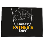 Hände von Vater und Kindern Große Geschenktüte (Rückseite)