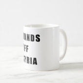 Hände vor Syrien Kaffeetasse (VorderseiteRechts)