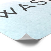 Hände waschen | Aquarellbilder Poster (Ecke)