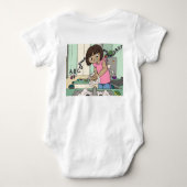 Hände waschen baby strampler (Rückseite)