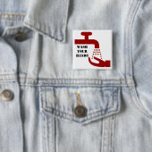 Hände waschen button (Beispiel)