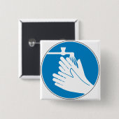 Hände waschen (Gesundheit und Sicherheit) (Hygiene Button (Vorne & Hinten)