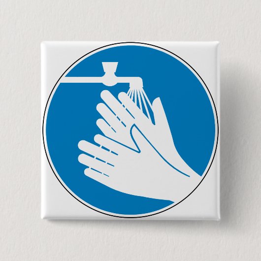Hände waschen (Gesundheit und Sicherheit) (Hygiene Button (Vorderseite)