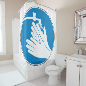 Hände waschen (Gesundheit und Sicherheit) (Hygiene Duschvorhang (Beispiel)