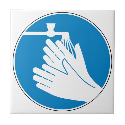 Hände waschen (Gesundheit und Sicherheit) (Hygiene Fliese (Vorderseite)