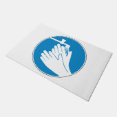 Hände waschen (Gesundheit und Sicherheit) (Hygiene Fußmatte (Schrägansicht)