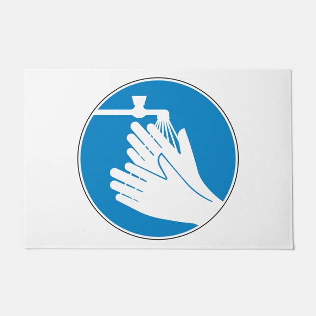 Hände waschen (Gesundheit und Sicherheit) (Hygiene Fußmatte (Vorderseite)