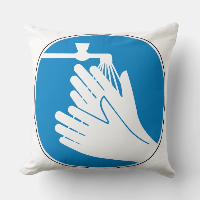 Hände waschen (Gesundheit und Sicherheit) (Hygiene Kissen (Vorderseite)