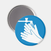 Hände waschen (Gesundheit und Sicherheit) (Hygiene Magnet (Vorderseite/Rückseite)