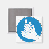 Hände waschen (Gesundheit und Sicherheit) (Hygiene Magnet (Vorderseite/Rückseite)