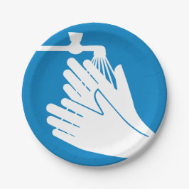 Hände waschen (Gesundheit und Sicherheit) (Hygiene Pappteller