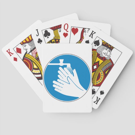 Hände waschen (Gesundheit und Sicherheit) (Hygiene Spielkarten (Rückseite)