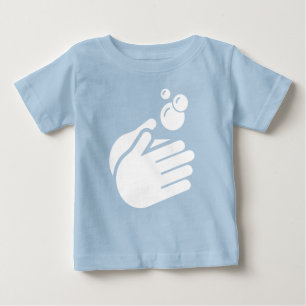 Hände waschen - Hand waschen Hygiene Germe & Gripp Baby T-shirt