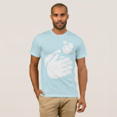 Hände waschen - Koronavirus und Grippe von Hand wa T-Shirt (Vorne ganz)