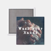 Hände waschen magnet (Vorderseite/Rückseite)