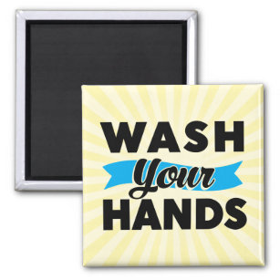Hände waschen magnet
