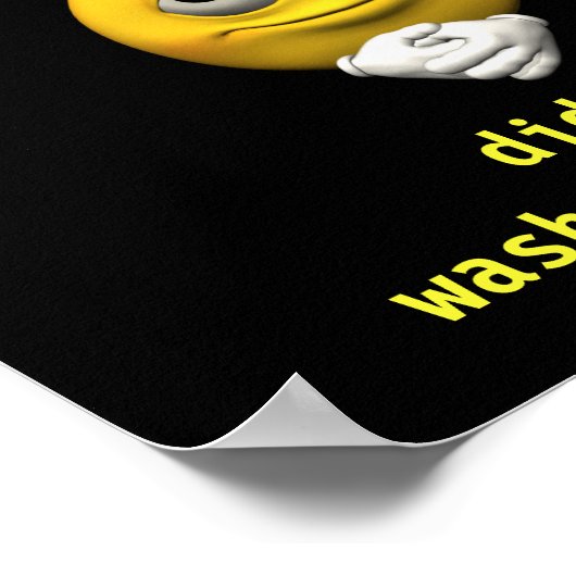 Hände waschen poster (Ecke)