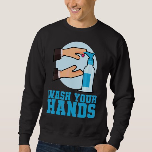 Hände waschen sweatshirt (Vorderseite)