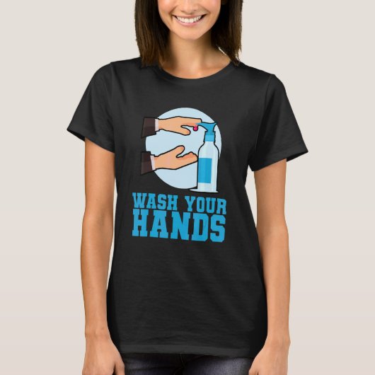 Hände waschen T-Shirt (Vorderseite)