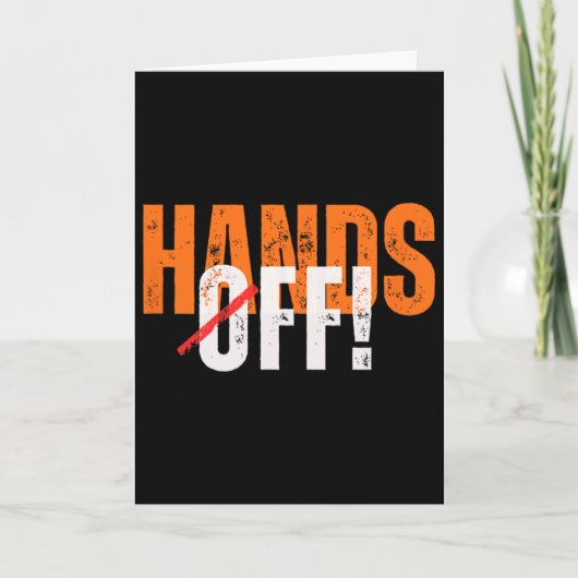 Hände weg! Anti-trump  Karte (Vorderseite)