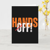 Hände weg! Anti-trump  Karte (Gelbe Blume)