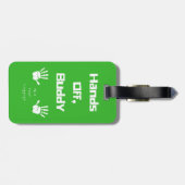 Hände weg, Freund! - Gepäckanhänger (Rückseite horizontal)