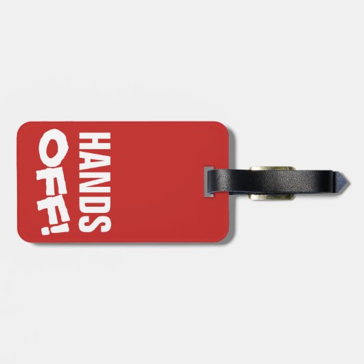 HÄNDE WEG! GEPÄCKANHÄNGER (Rückseite horizontal)